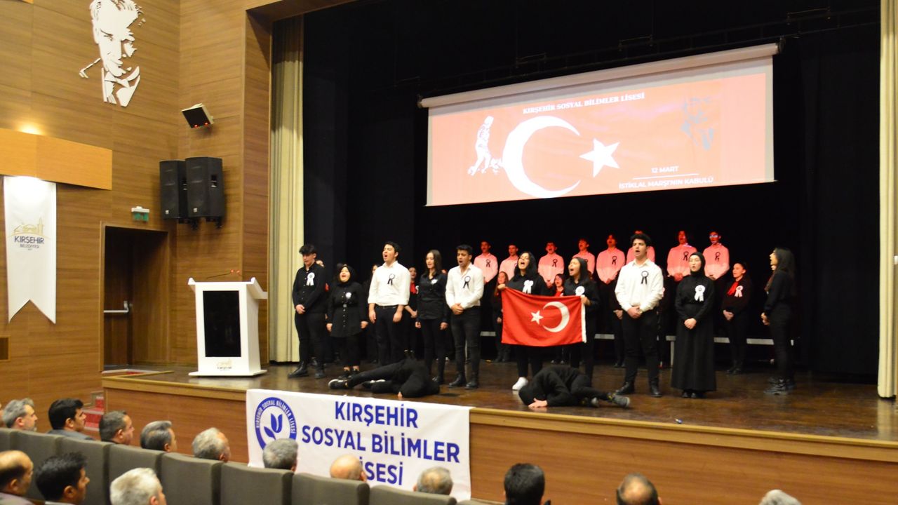 Kırşehir’de İstiklal Marşımızın kabulünün 102. yılı kutlanıyor
