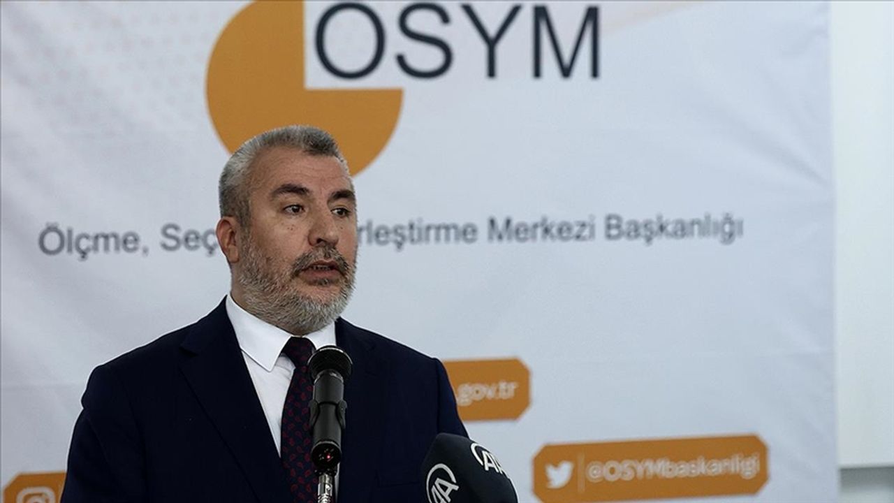 ÖSYM Başkanı Ersoy: Deprem dolayısıyla ek başvurulardan ücret alınmayacak