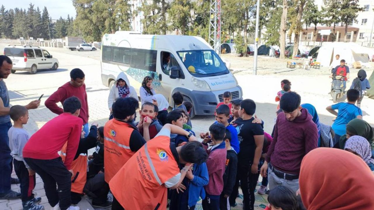 AEÜ'den Hatay’daki depremzede çocuklara psiko-sosyal destek