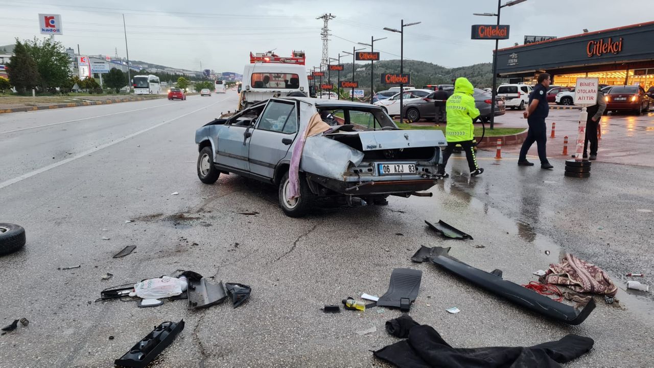 Kırıkkale'de trafik kazalarında 2 kişi yaralandı