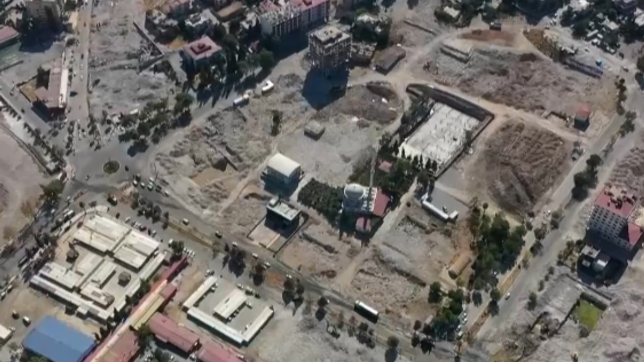 Depremin 6. ayında Kahramanmaraş havadan görüntülendi