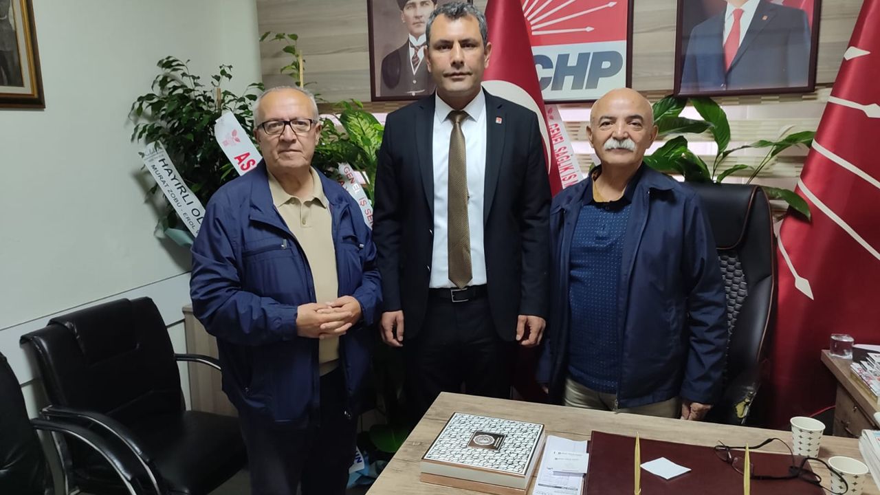 CHP Kırşehir Eski  Milletvekili Bayındır’dan  İl Başkanı Şahin’e ziyaret