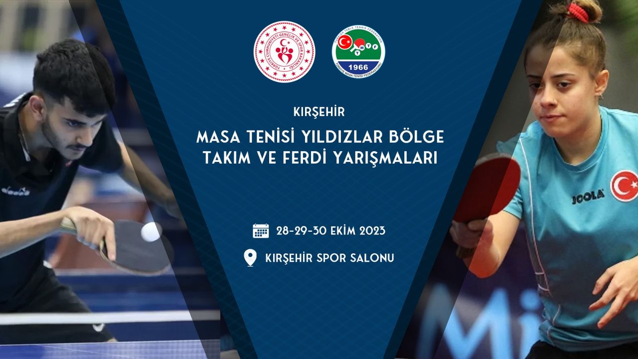 Kırşehir’de masa tenisi rüzgârı esecek