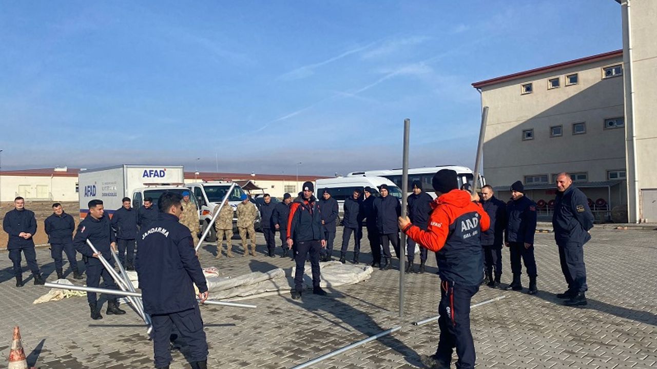 Kırşehir AFAD ekiplerinden  Jandarmaya gönüllü eğitimi