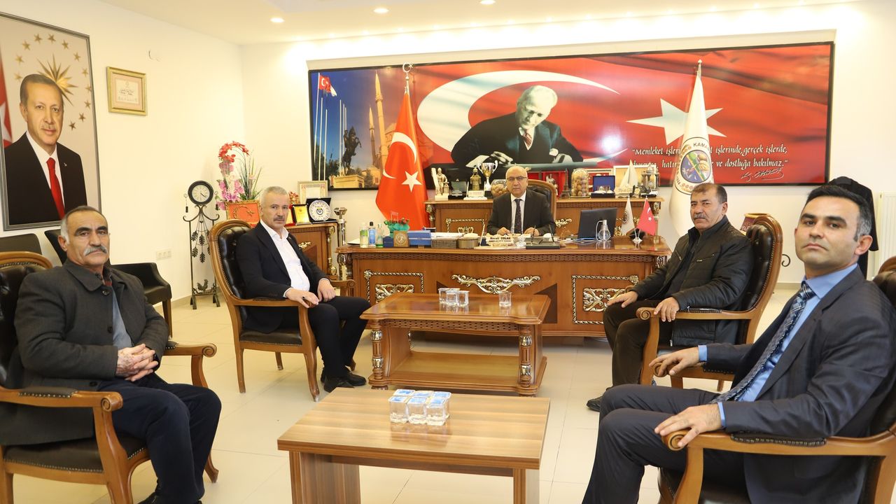 Anadolu Şehit Aileleri Derneği’nden  Kaman Belediye Başkanı Çolak’a ziyaret