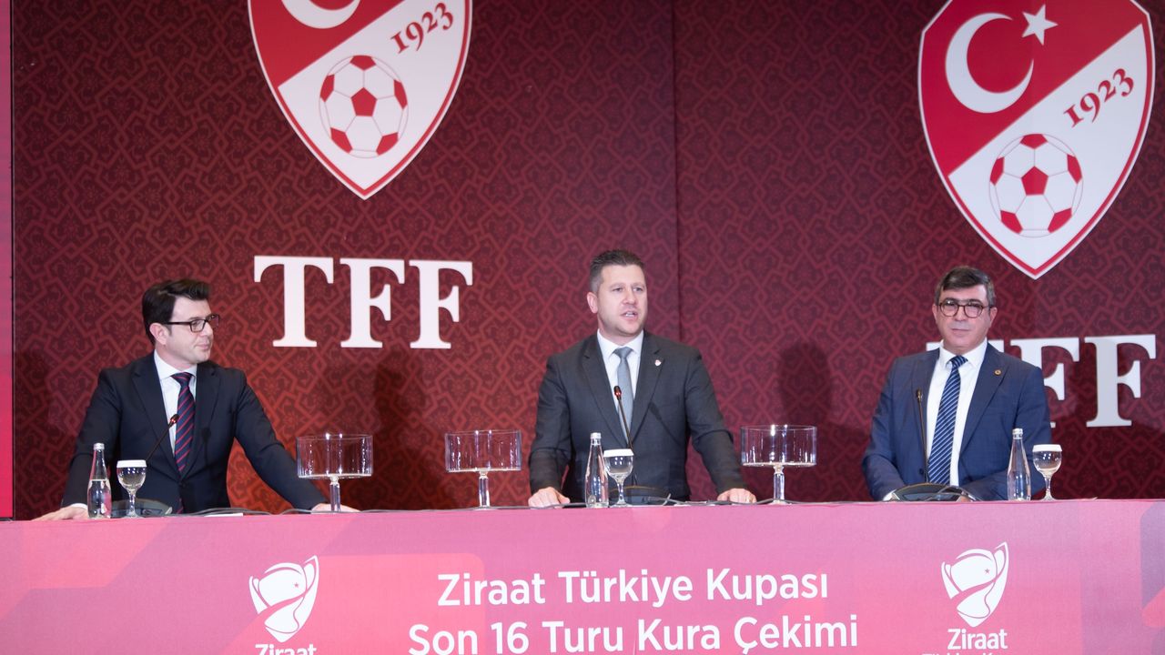 Ziraat Türkiye Kupası'nda son 16 turun kura çekimi yapıldı