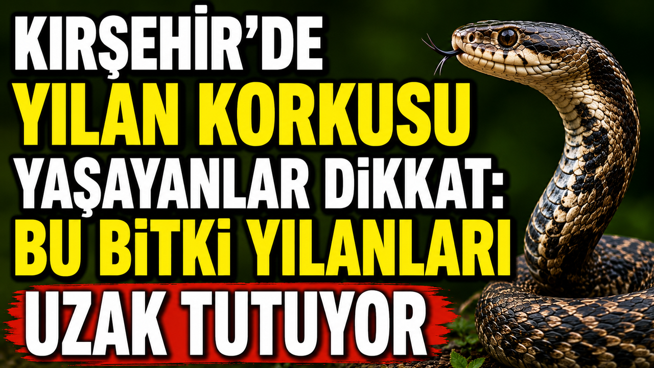 Kırşehir’de Yılan Korkusu Yaşayanlar Dikkat: Bu Bitki Yılanl