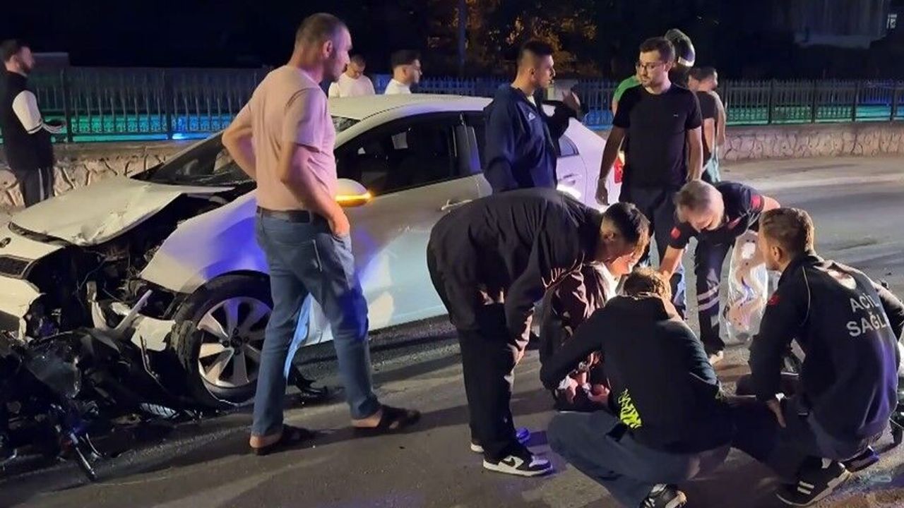 Motosiklet Sürücüsü Ölümden Döndü