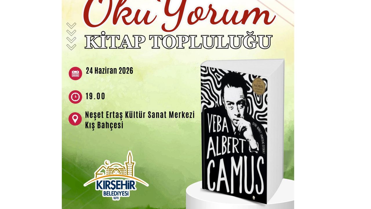 Kırşehir’de Kitapseverler “Veba” İçin Bir Araya Geliyor