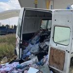 Akaryakıt istasyonu önünde korkutan kaza!