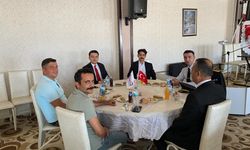 Mucur Kaymakamı Osman  Şahin’e veda yemeği