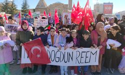 Kırşehir'de çocuklar, Filistinli çocuklar için yürüdü