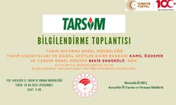 Kırşehir’de "Tarsim Bilgilendirme Toplantısı"