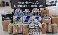 Kırşehir'de kaçak tütün operasyonu, değeri 1 milyon 600 bin TL