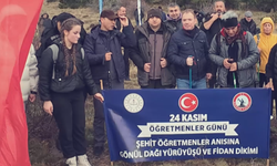 Şehit öğretmenlere duyulan minnet fidanlarla somutlaştı!