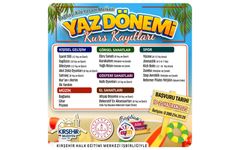 Yaz kursları başlıyor