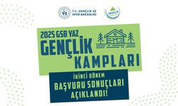 Gençlik kampları başvuru sonuçları açıklandı