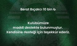 Eski Başkan Berat Bıçakcı’dan Kırşehirspor’a 10 Bin TL destek