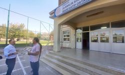 Kırşehir’de okul binasındaki onarım çalışmaları takipte