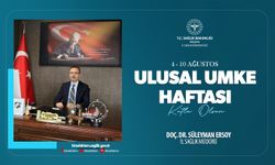 Müdür Ersoy, sessiz kahramanların haftasını kutladı