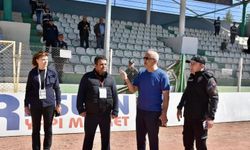 Emniyet Müdürü Görücü, maçı tribünden takip etti