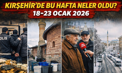 Kırşehir’de Bu Hafta Neler Oldu? İşte 18–23 Ocak 2026’nın Gündem Özeti