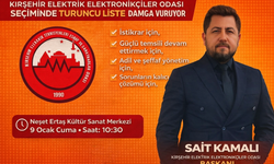 Kırşehir Elektrik ve Elektronikçiler Odası turuncu listeyle seçime giriyor