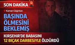 Kırşehir'de babasını 12 bıçak darbesiyle öldürdü