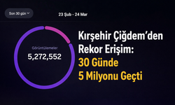 Kırşehir Çiğdem’den Rekor Erişim: 30 Günde 5 Milyonu Geçti