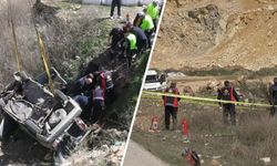 Şarampole Devrilen Otomobil: 2 Ölü, 1 Yaralı