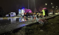 Taksiyle Çarpışan Bisiklet Can Aldı