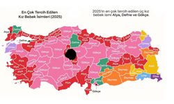 Kırşehir’de 2025’in en çok tercih edilen kız ismi belli oldu!