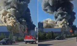 Boya fabrikasında büyük yangın: Ekipler müdahale ediyor