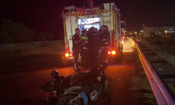Kara Yolda Feci Kaza! Motosiklet Sürücüsü Hastaneye Kaldırıldı