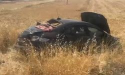Kontrolden Çıkan Araç Tarlaya Uçtu: 2 Yaralı