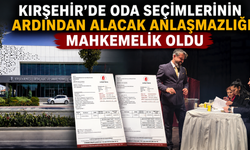 Kırşehir'de Oda Seçimlerinin Ardından Alacak Anlaşmazlığı Mahkemelik Oldu