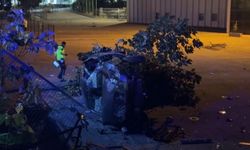Araç Devrildi, Sürücü Kaçtı: 4 Yaralandı