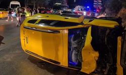 Direğe Çarpan Taksi, Asfaltta Sürüklenen Motosiklet: 2 Ölü