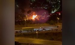 Gıda Yüklü Tır Alev Aldı!