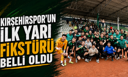 KIRŞEHİRSPOR'UN İLK YARI FİKSTÜRÜ BELLİ OLDU