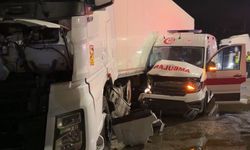 Ambulans ile Tır Çarpıştı: 6 Yaralı