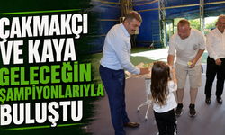 Çakmakçı ve Kaya geleceğin şampiyonlarıyla buluştu