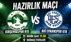 Kırşehirspor U15 ikinci hazırlık maçına çıkıyor