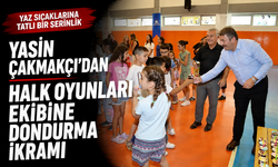Çakmakçı’dan halk oyunları ekibine dondurma ikramı