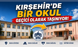 Kırşehir’de Bir Okul Geçici Olarak Taşınıyor!