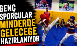 Genç sporcular minderde geleceğe hazırlanıyor