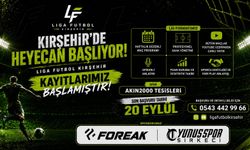 Kırşehir’de halı saha heyecanı başlıyor