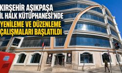 Aşıkpaşa İl Halk Kütüphanesi'nde tadilat çalışmaları başladı
