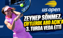 Zeynep Sönmez, çiftlerde ABD Açık'a 3. turda veda etti