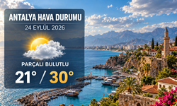 Antalya’da bugün hava kaç derece olacak? 24 Eylül hava durumu